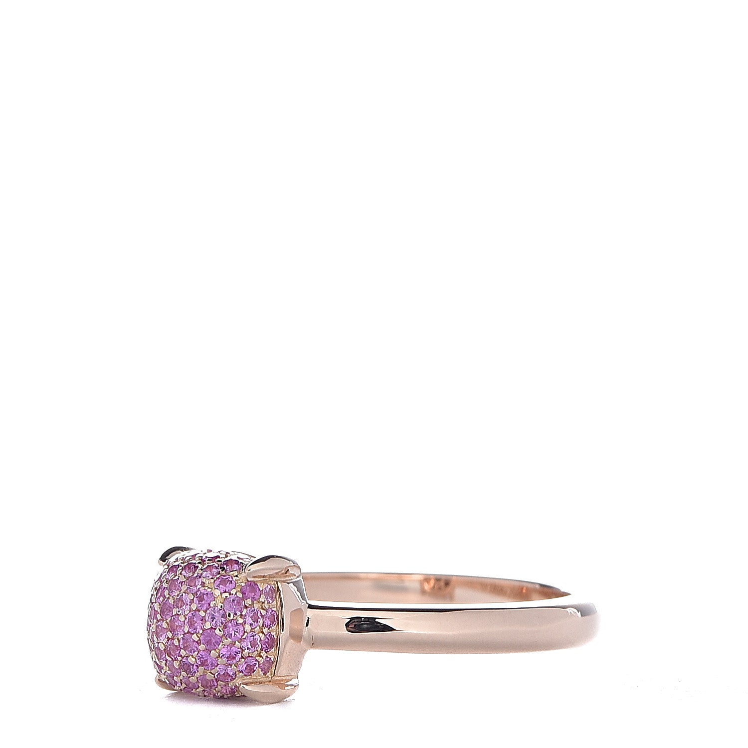 Tiffany 18K Rose Gold Pink Sapphire 7mm Paloma Picasso Sugar Stacks Ring 54 7 3 of 7