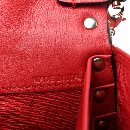 Valentino Garavani Vitello Small Rockstud Flap Wallet on Chain Red 7 of 8