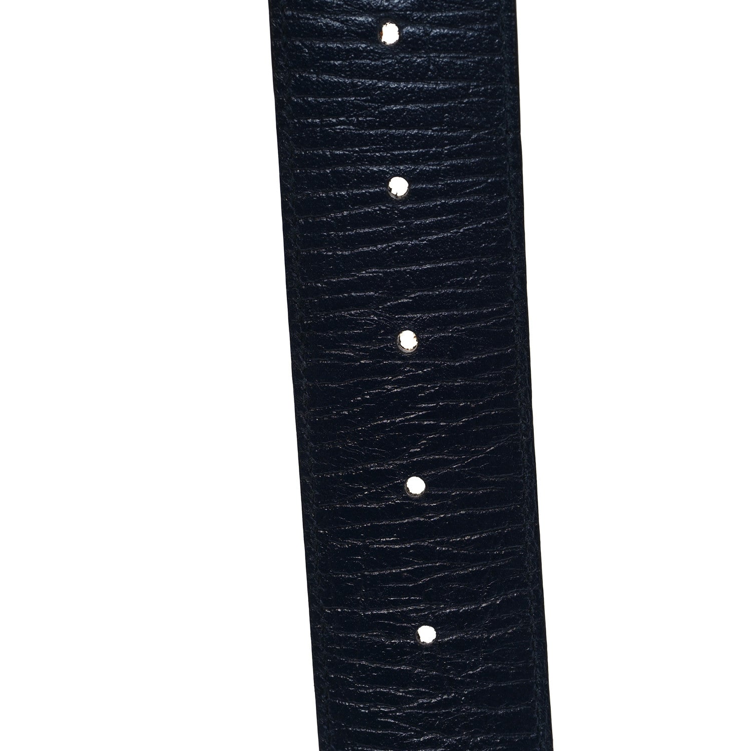 Gucci GG Supreme Monogram Selleria Calfskin Interlocking G 40mm Belt 110 44 Navy 4 of 4