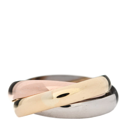 Cartier 18k Pink Yellow White Gold Les Must De Cartier Trinity Ring 51 5.75 3 of 5