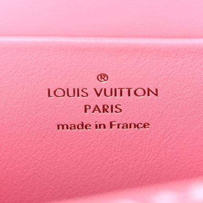 Louis Vuitton Raffia Twist Shoulder Bag PM Pink 7 of 10