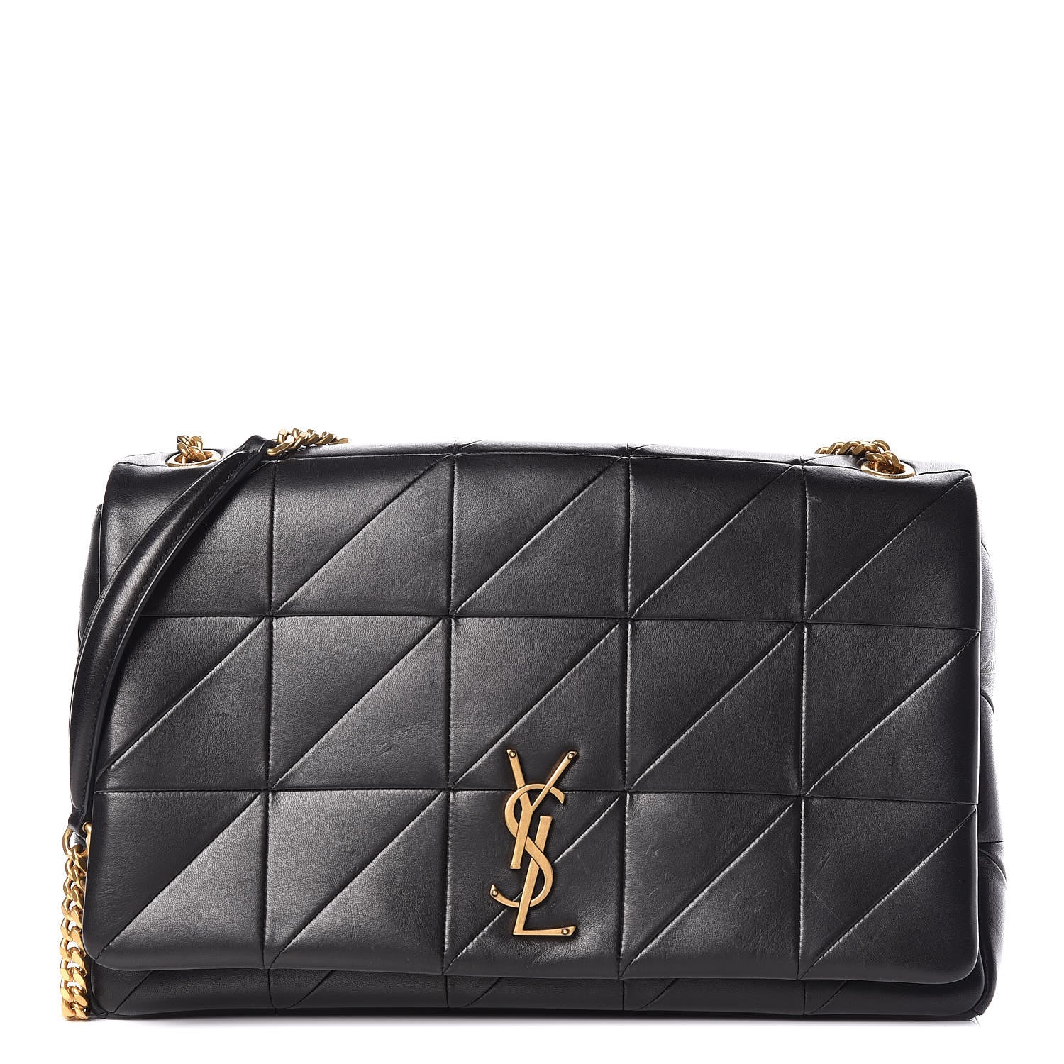 Saint Laurent Lambskin Patchwork Monogram Large Jamie Black 1 of 17