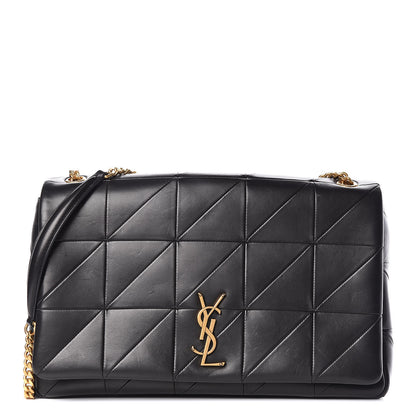 Saint Laurent Lambskin Patchwork Monogram Large Jamie Black 1 of 17