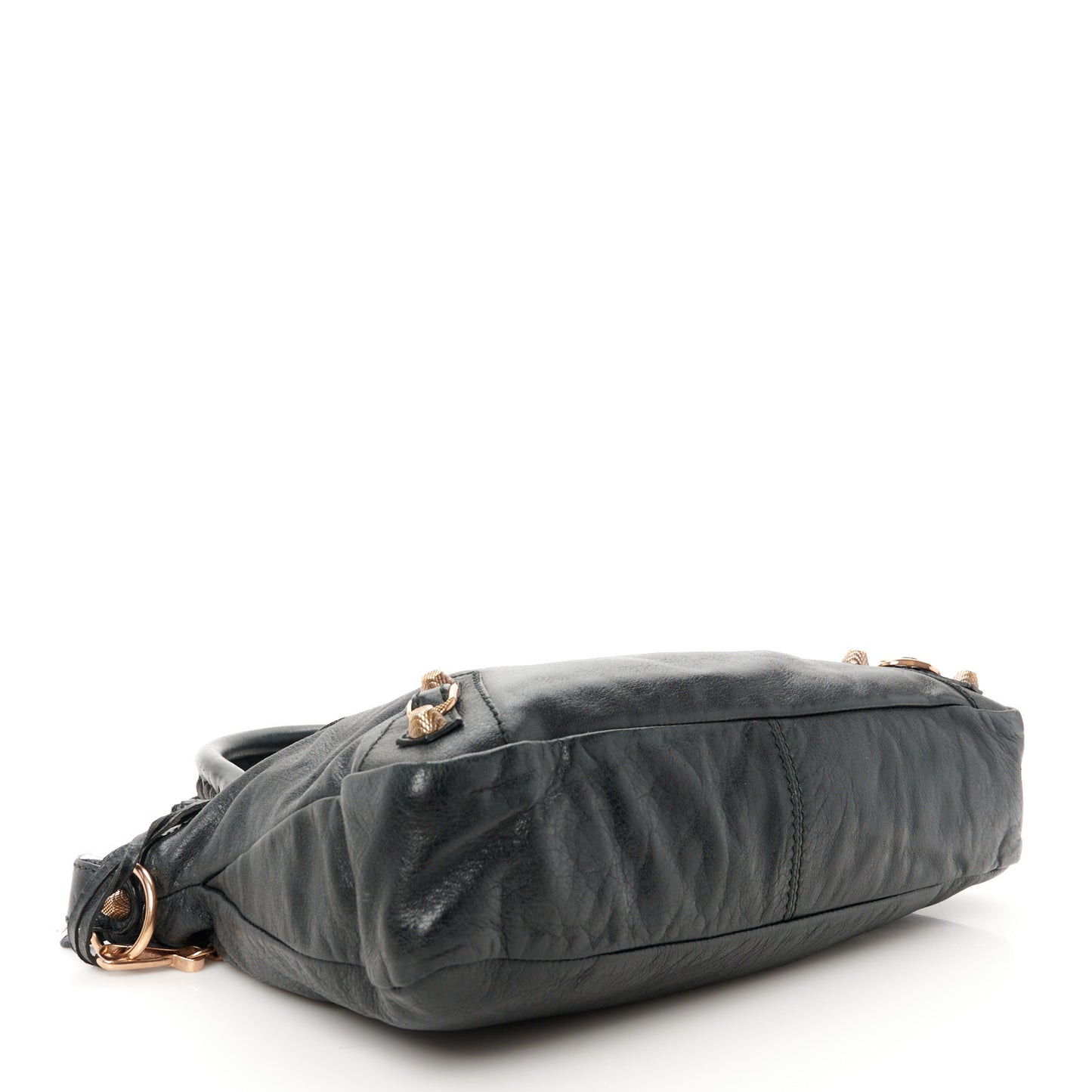 Agneau Giant 12 Rose Gold Hardware Town Black