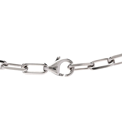 Cartier 18K White Gold Santos De Cartier Link Necklace 4 of 5