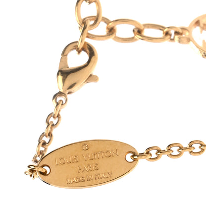 Louis Vuitton Metal L to V Necklace Gold Silver 4 of 4