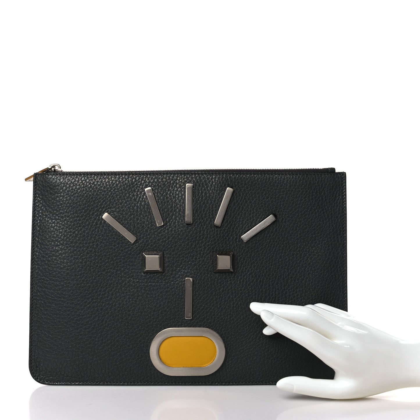 Cuoio Romano Faces Pouch Asfalto