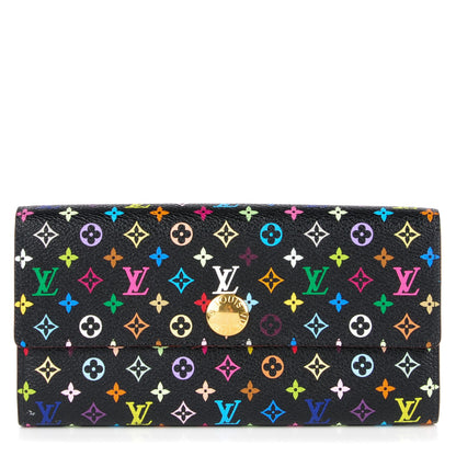 Louis Vuitton Monogram Multicolor Sarah Wallet Black Grenade 1 of 7