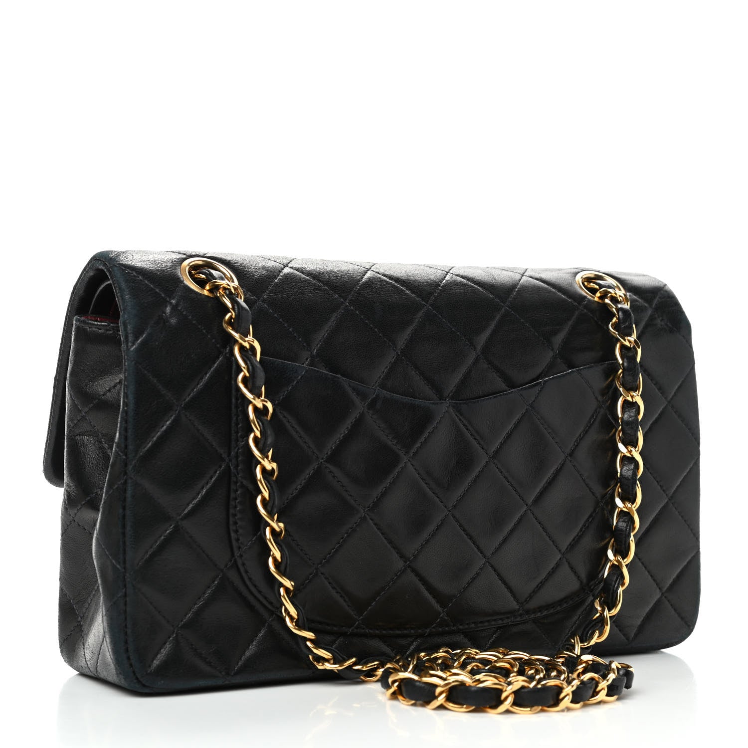 Chanel Lambskin Quilted Small Double Flap Black 2 of 5