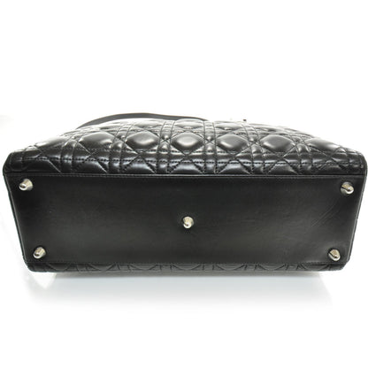 Christian Dior Lambskin Cannage Large Lady Dior Black 4 of 8