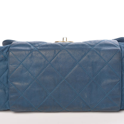 Chanel Iridescent Calfskin Large Chic Quilt Flap Dark Blue 18 of 30