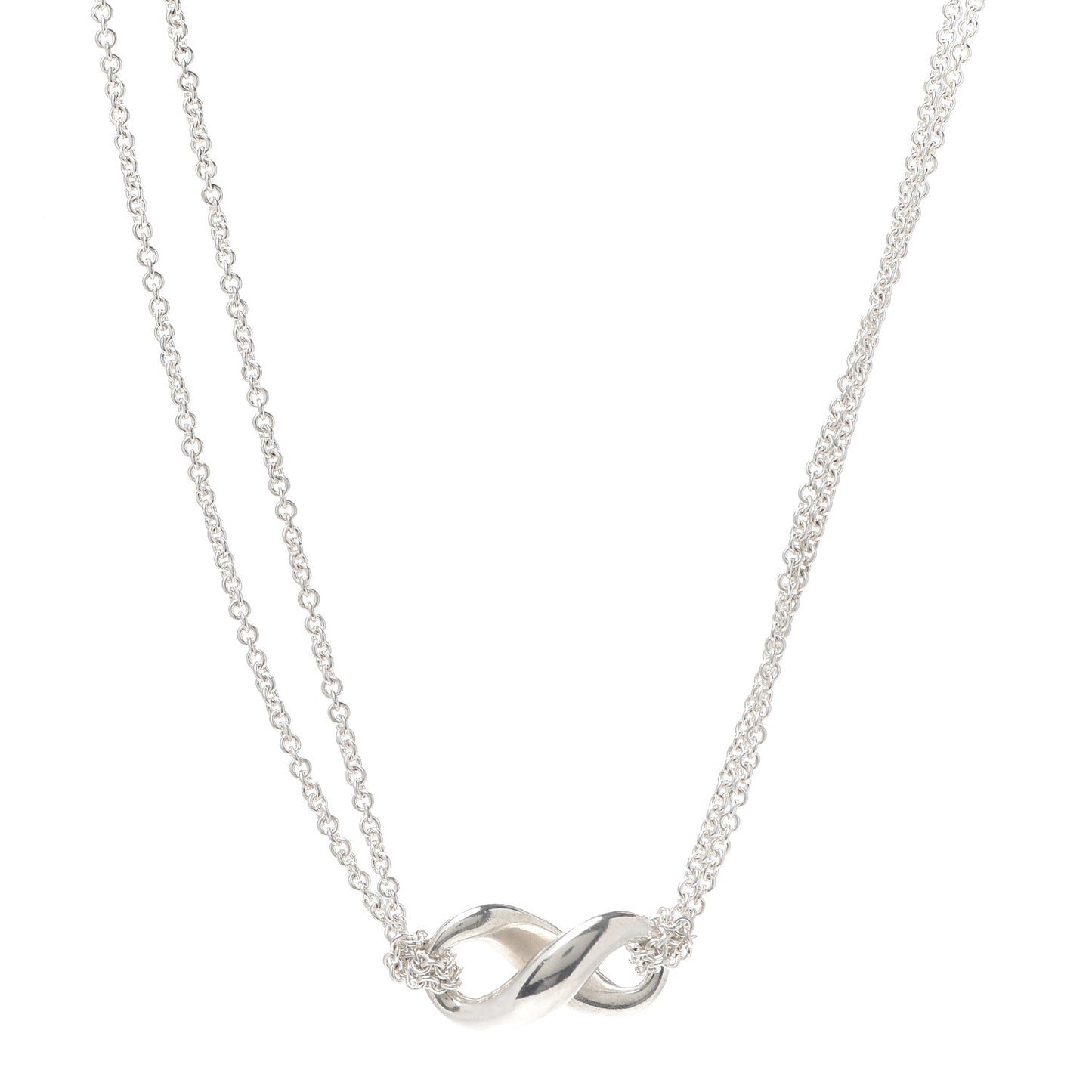 Sterling Silver Figure 8 Pendant Necklace