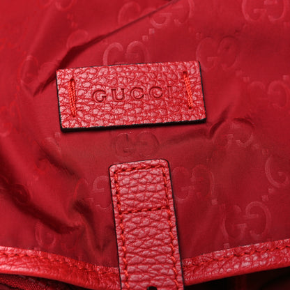 Gucci Nylon Monogram Medium Light Single Buckle Backpack Vibrant Red 8 of 10