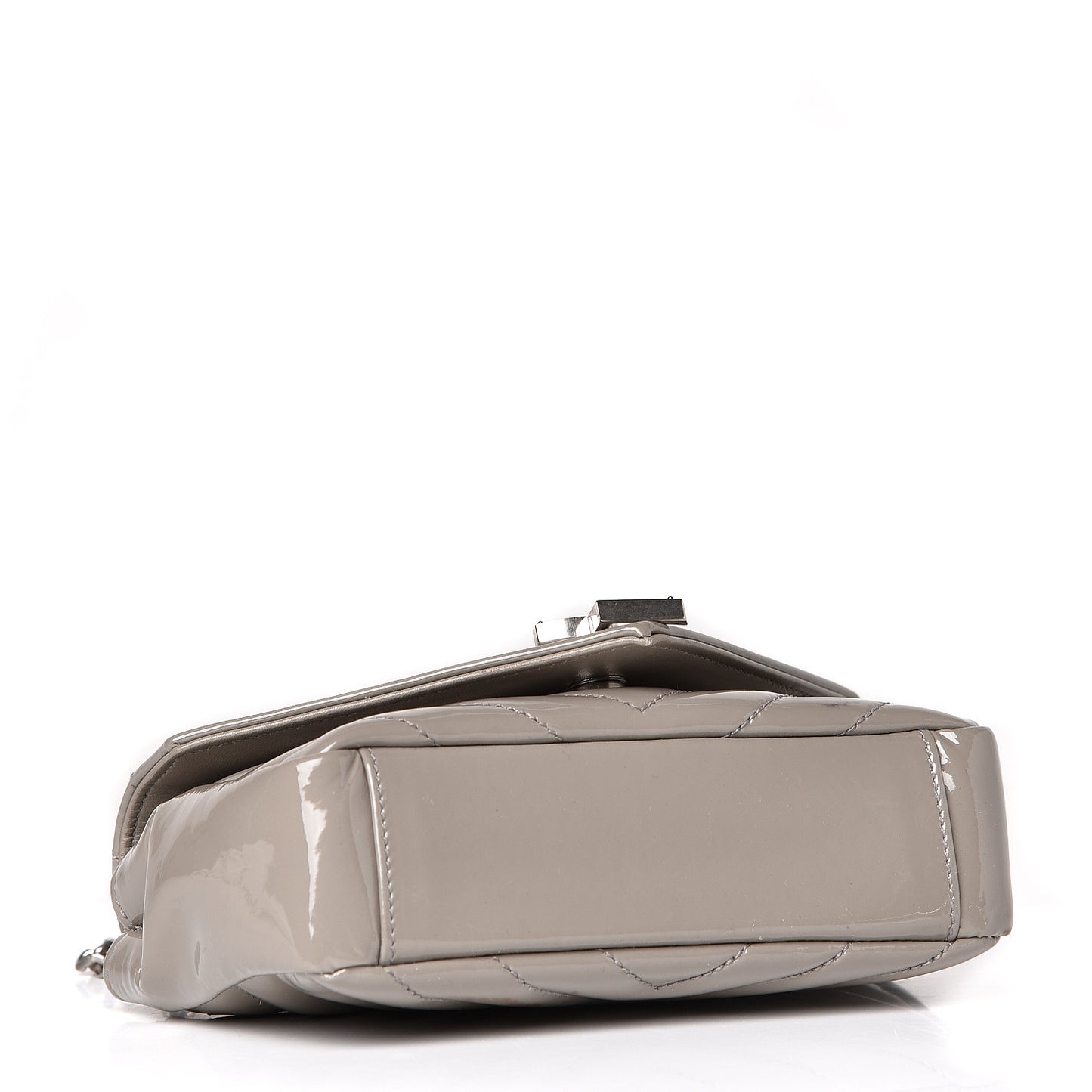 Patent Chevron Classic Monogram Baby Chain Bag