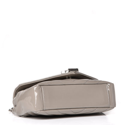 Saint Laurent Patent Chevron Classic Monogram Baby Chain Bag 4 of 14