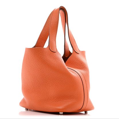 Hermes Taurillon Clemence Picotin Lock 18 PM Orange 2 of 13