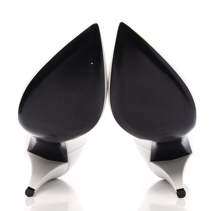 Saint Laurent Nappa Era Pumps 37 White 6 of 11