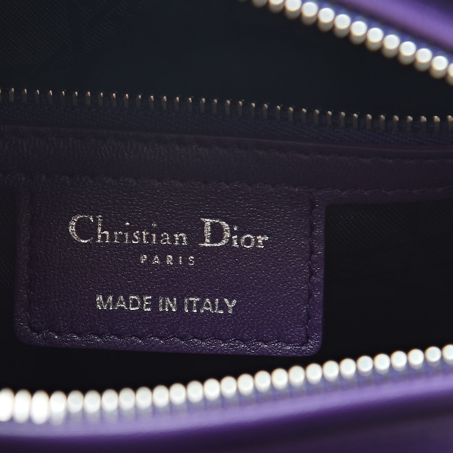 Christian Dior Lambskin Cannage Medium Lady Dior Purple 6 of 10