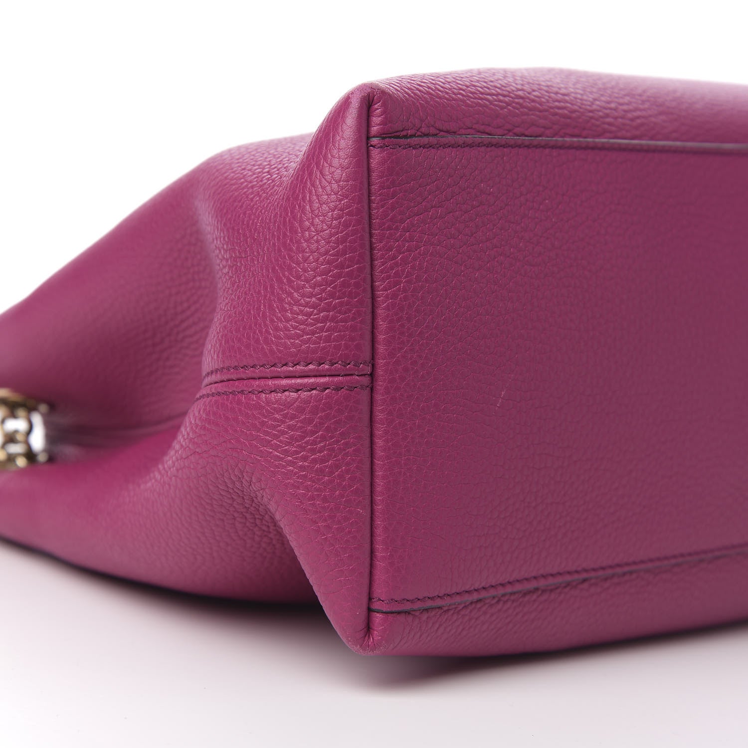 Gucci Cellarius Calfskin Medium Soho Chain Shoulder Bag Bright Bouganville 10 of 13