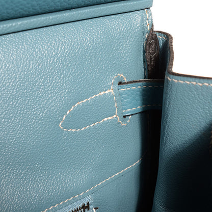 Hermes Togo Birkin 40 Blue Jean 23 of 30