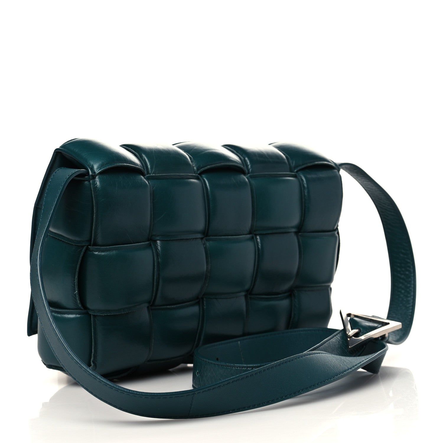 Bottega Veneta Paper Calfskin Maxi Intreccio Padded Cassette Crossbody Bag Ottanio 2 of 8