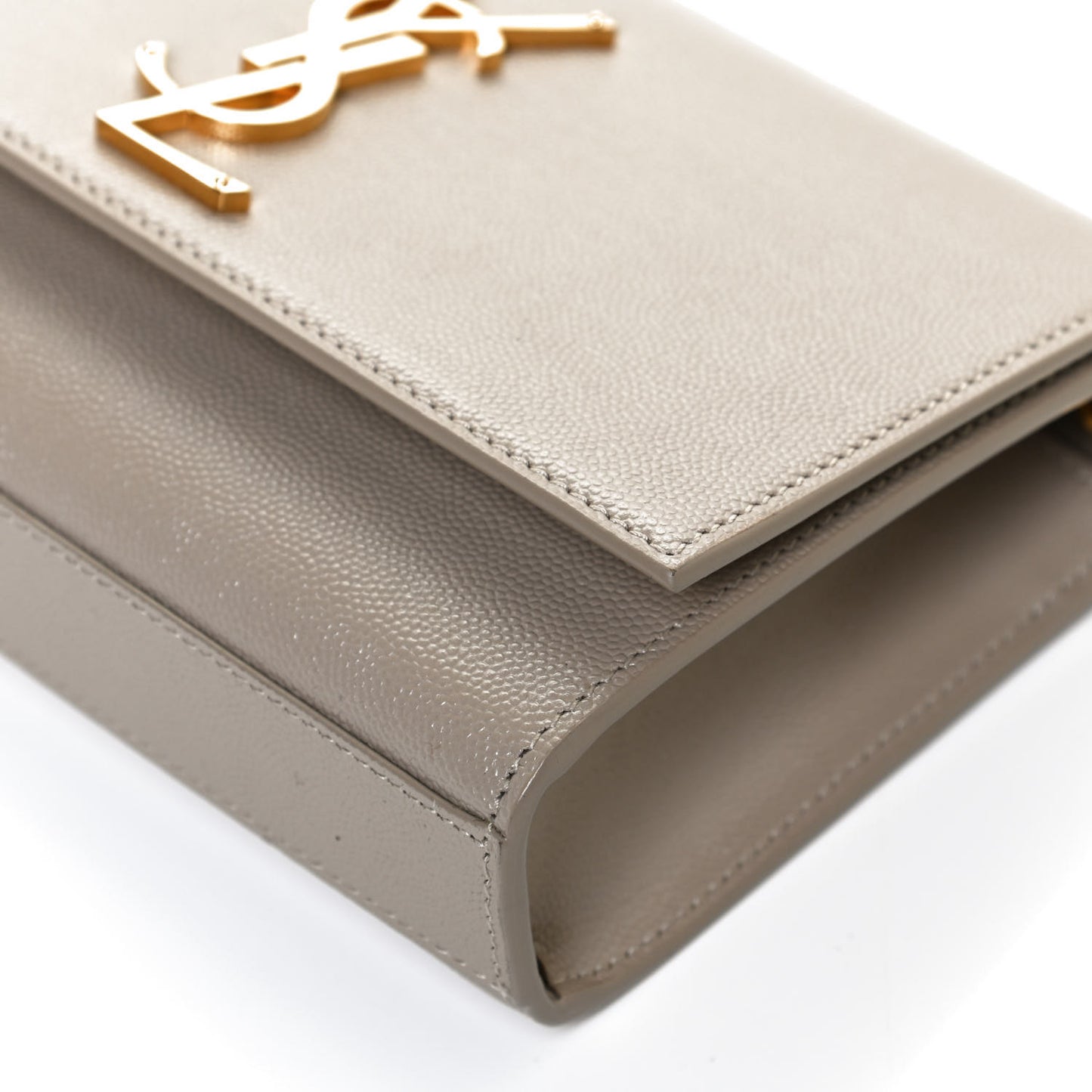 Grain De Poudre Small Monogram Kate Satchel Sea Salt