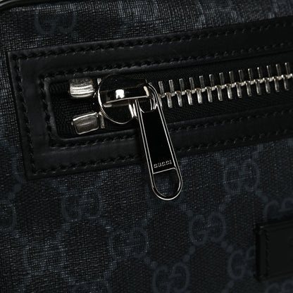 Gucci Soft GG Supreme Monogram Web Belt Bag Black Grey 9 of 12