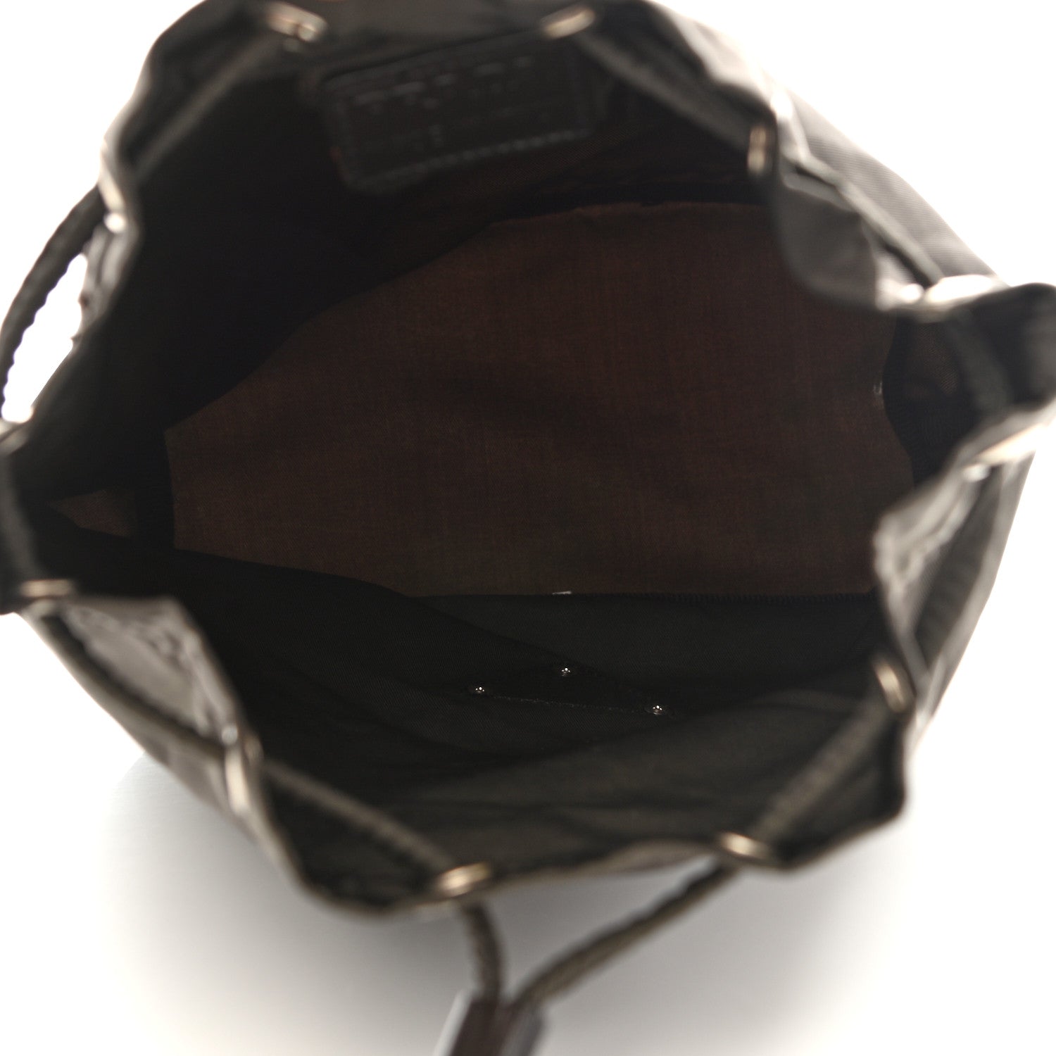 Prada Nylon Vela Drawstring Pouch Brown 5 of 6