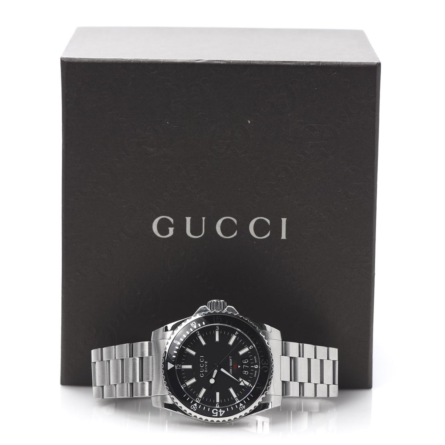 Stainless Steel 40mm Dive Quartz Watch Black
