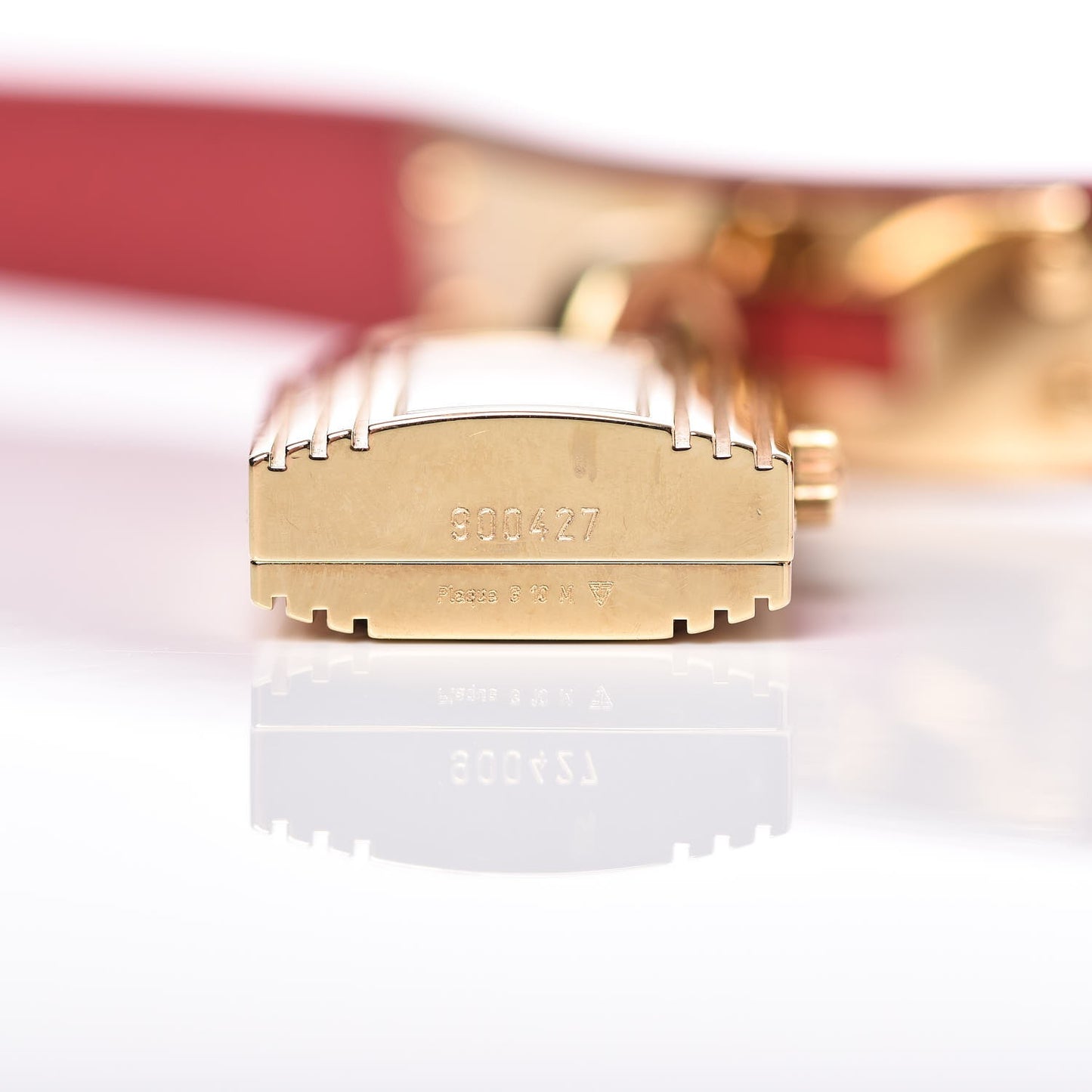 Stainless Steel Courchevel 20mm Kelly Cadena Quartz Watch Rouge Vif