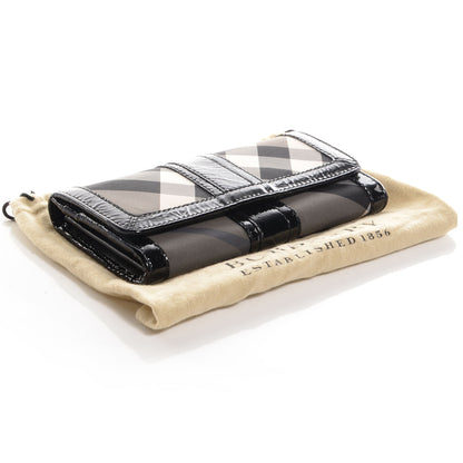 Burberry Beat Check Penrose Continental Wallet Black 4 of 7