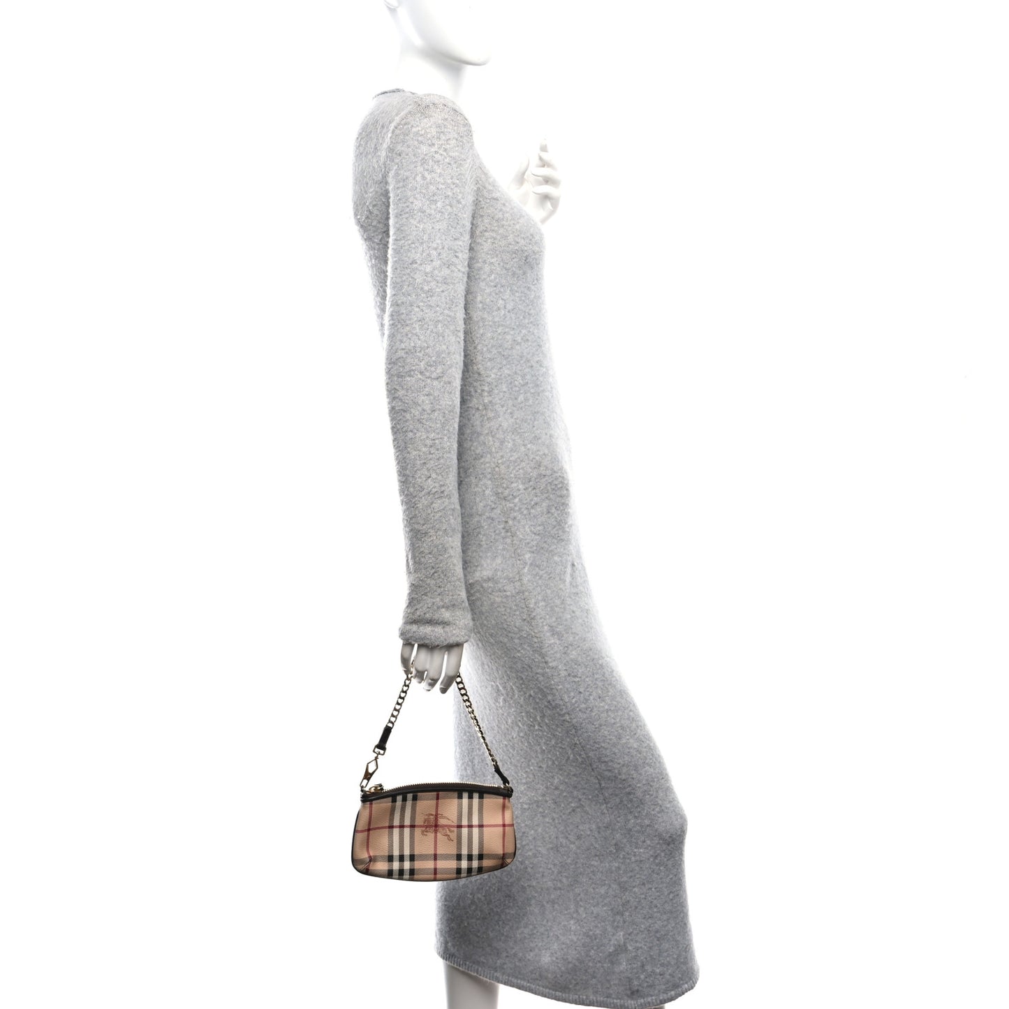 Haymarket Check Clara Pochette Chocolate