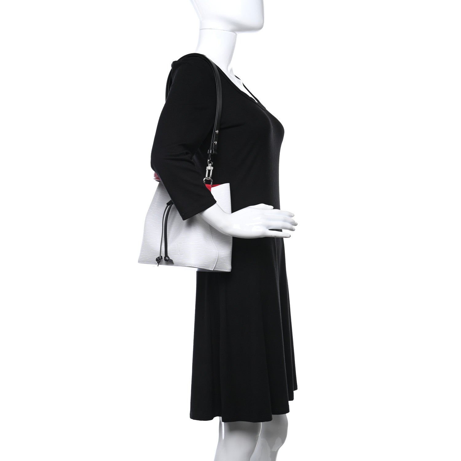 Louis Vuitton Epi Neonoe Black White Scarlet 2 of 9