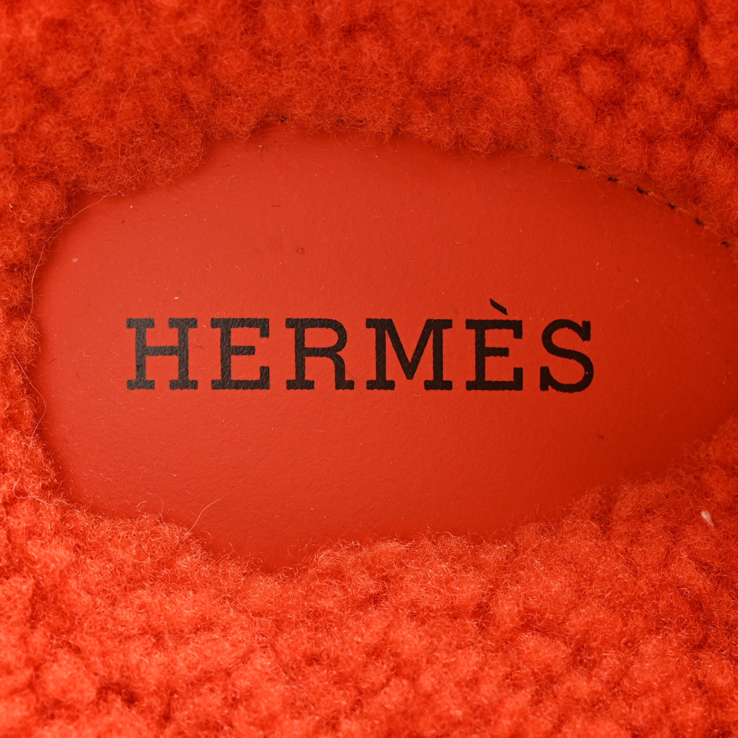 Hermes Woolskin Womens Chypre Sandals 37 Orange 6 of 8