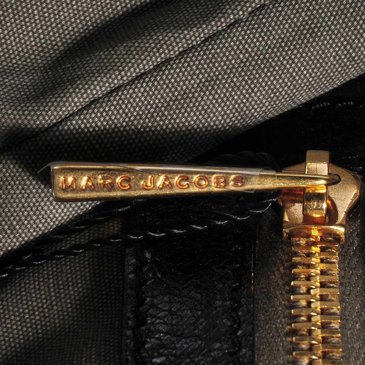 Lacquered Goatskin Quilted Karlie Satchel Black