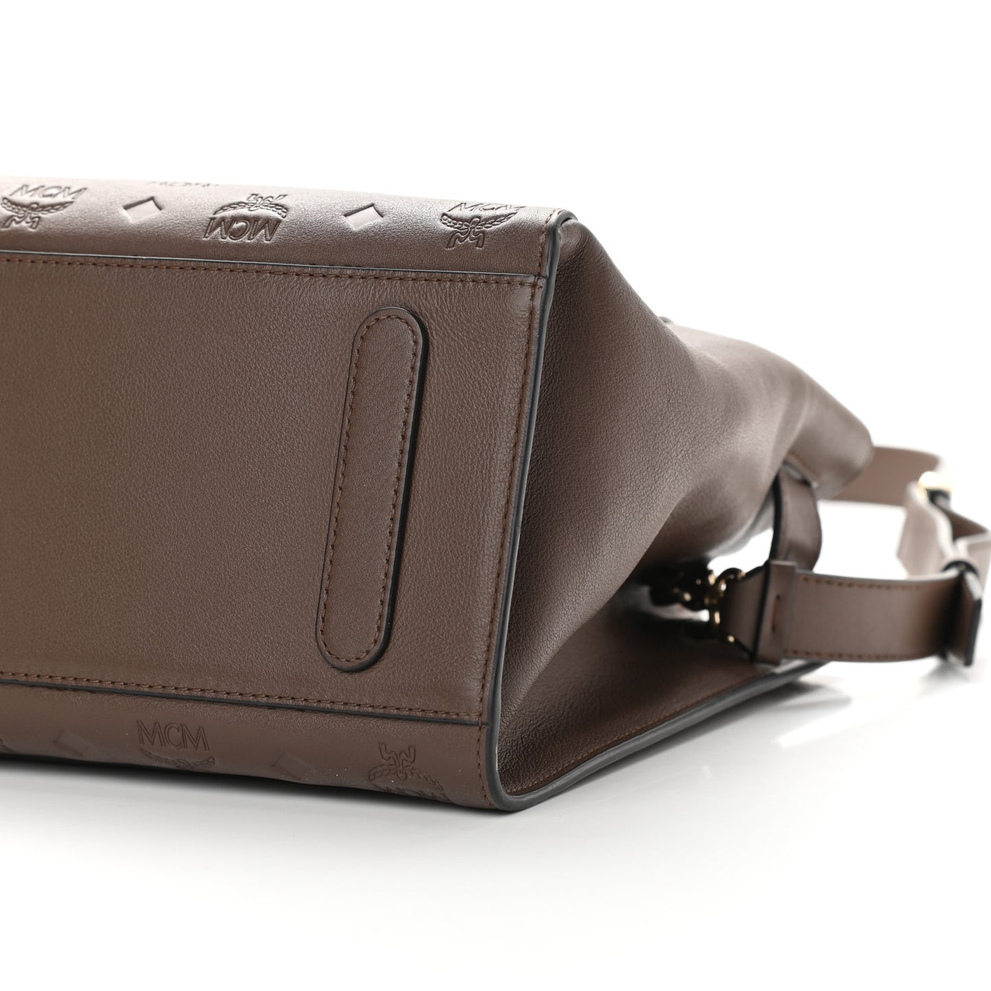 Calfskin Ottomar Monogram Medium Essential Tote Chestnut