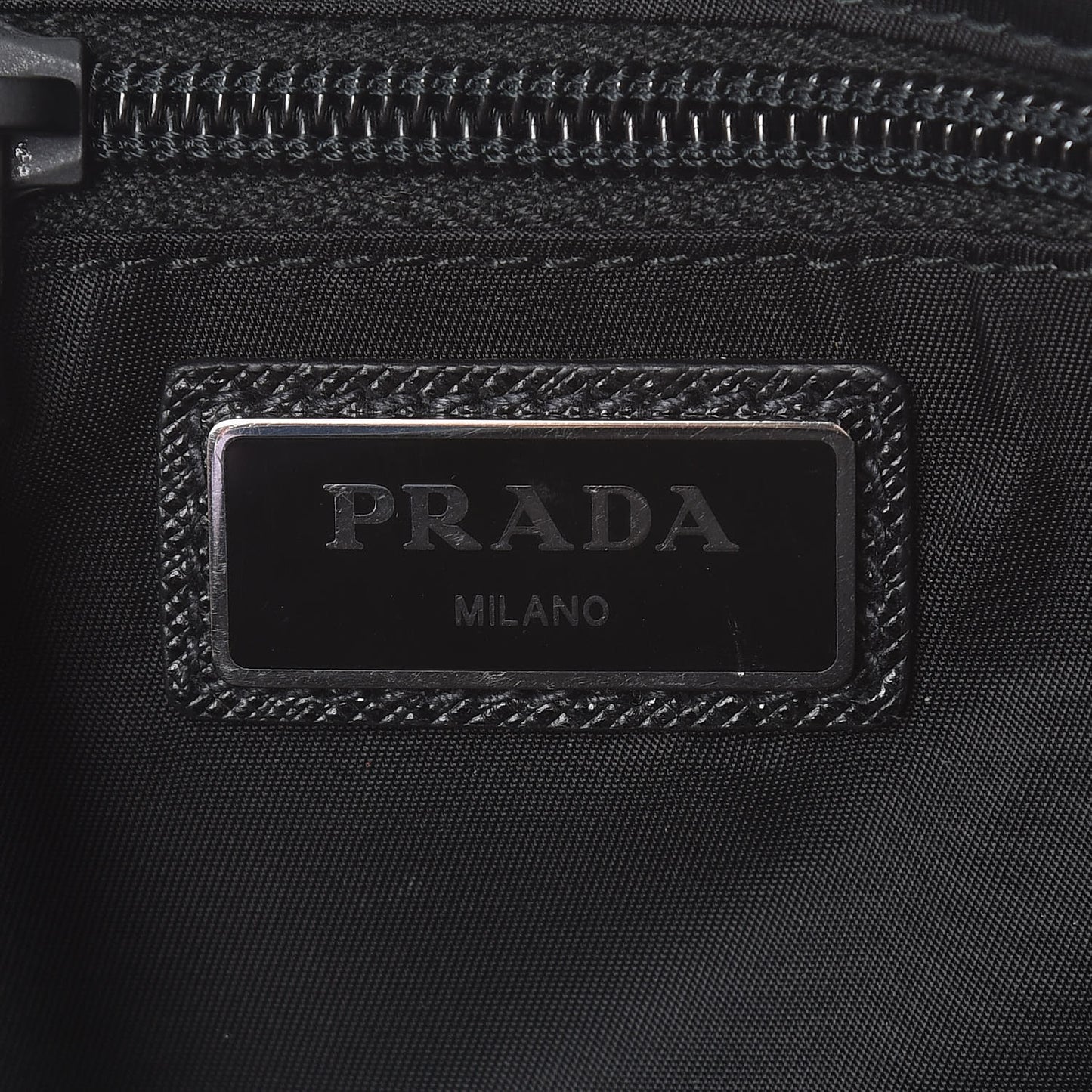 Tessuto Nylon Saffiano Belt Bag Black