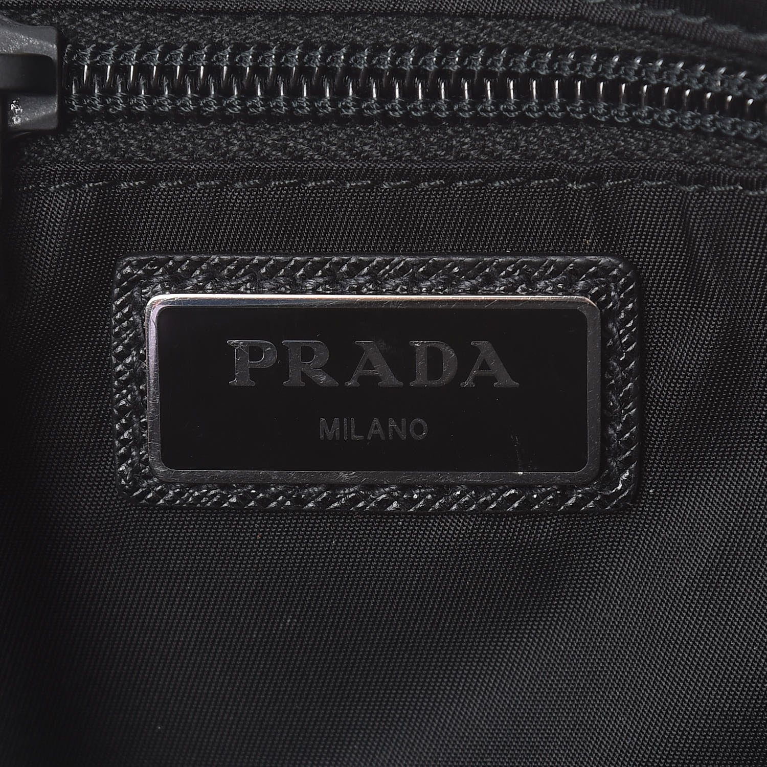 Prada Tessuto Nylon Saffiano Belt Bag Black 8 of 10