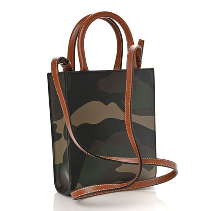 Celine Canvas Calfskin Mini Vertical Cabas Khaki 3 of 7