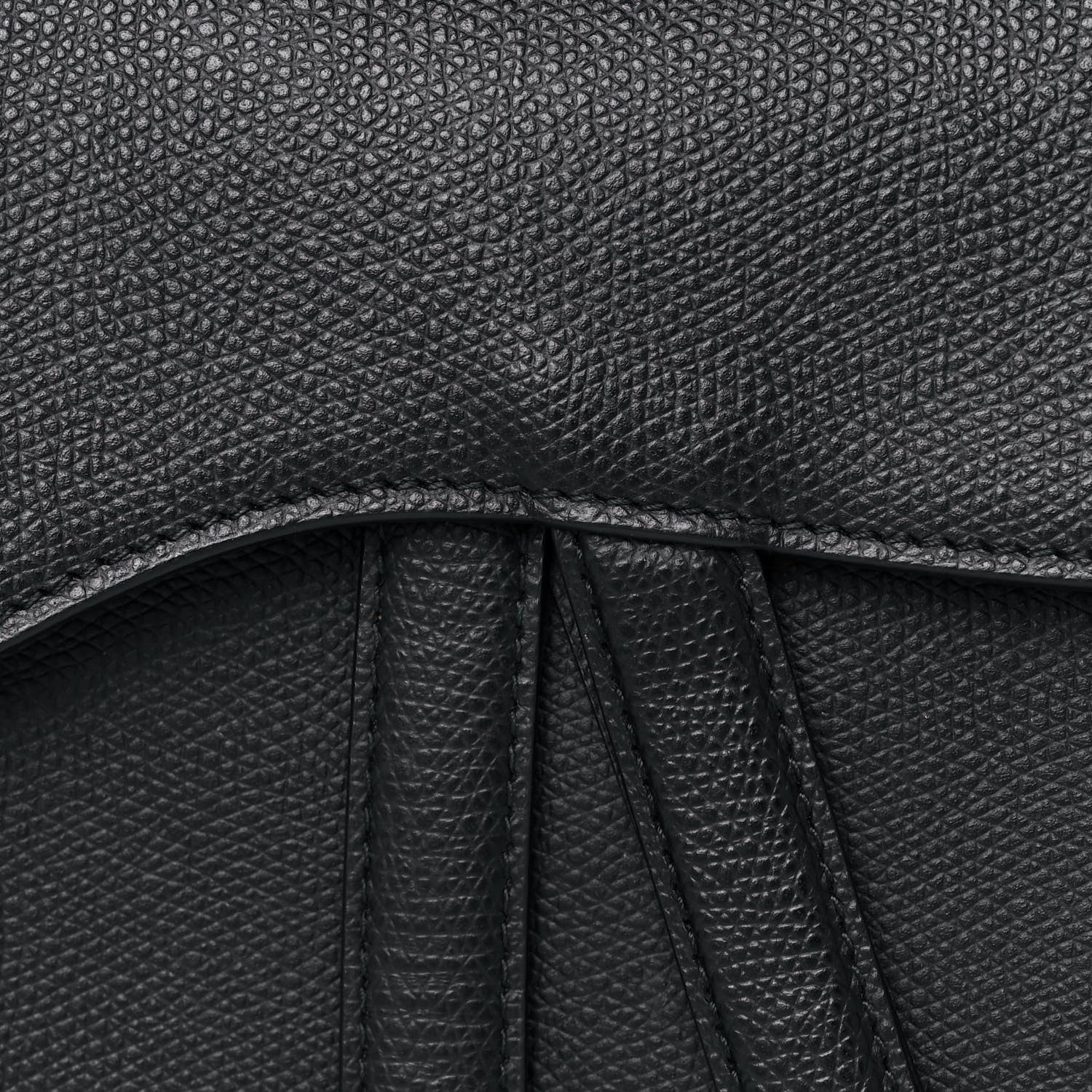 Christian Dior Calfskin Saddle Bag Black 9 of 13