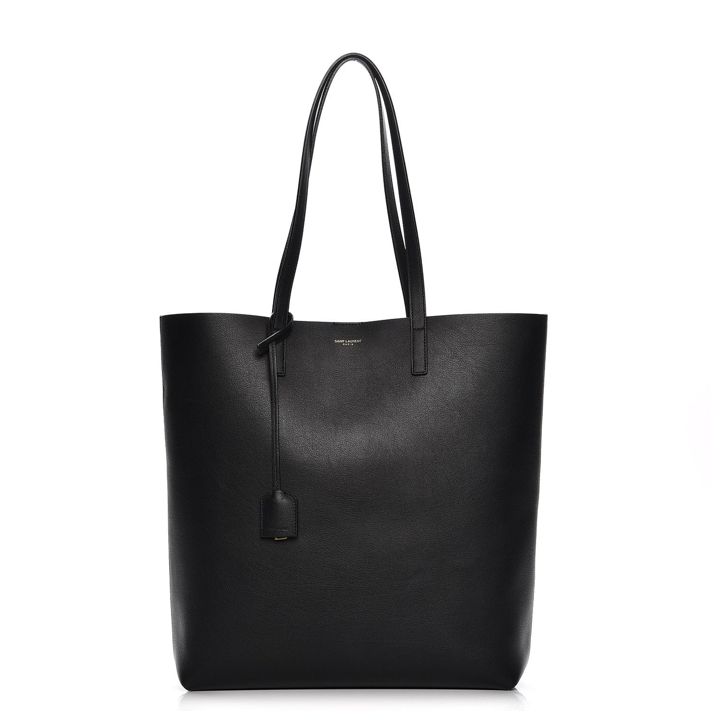 Calfskin Medium Shopping Tote Black