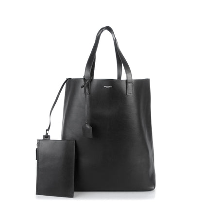 Saint Laurent Calfskin Shopping Tote Bag Black 3 of 9