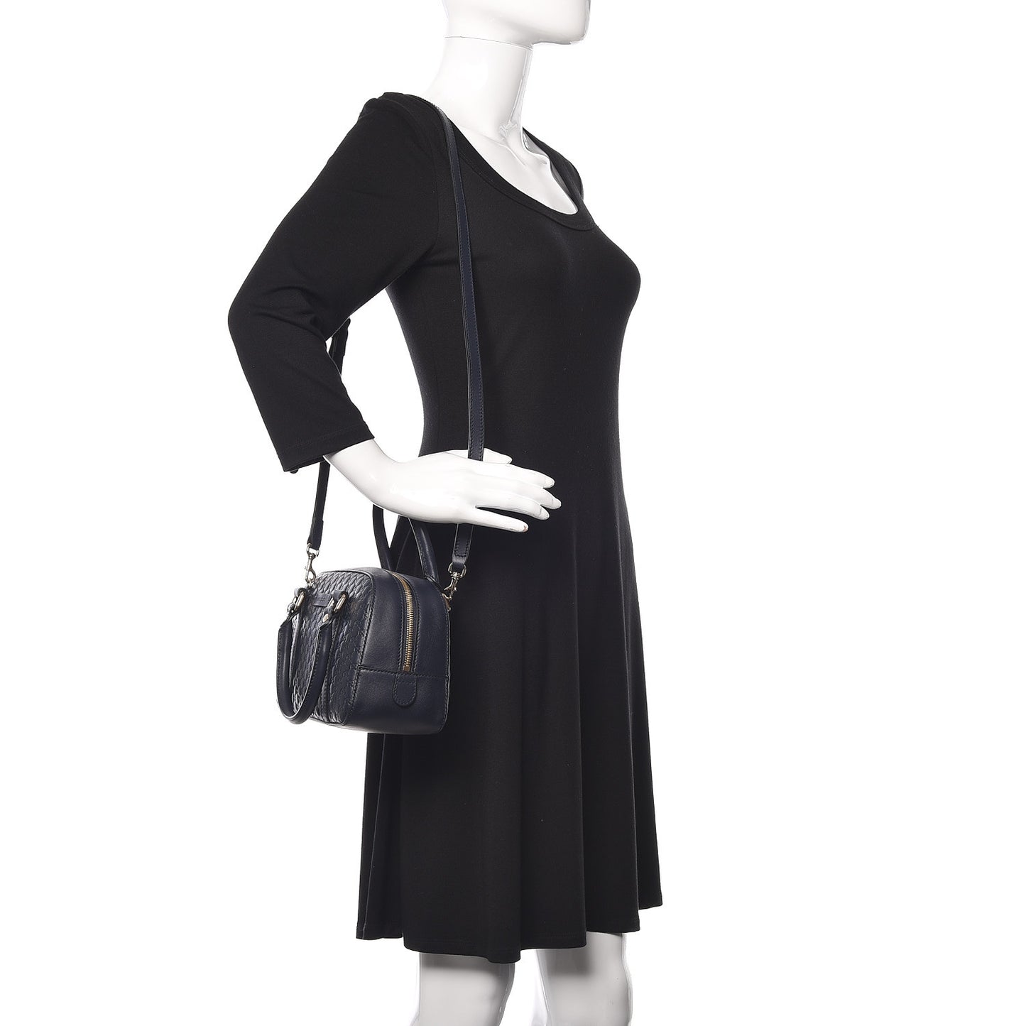 Soft Microguccissima Small Crossbody Bag Blue