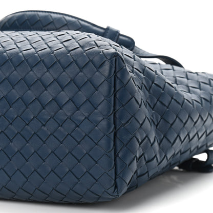 Bottega Veneta Nappa Intrecciato Small Bella Tote Navy 9 of 10