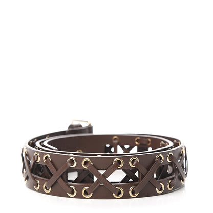 Chanel Cross Stitch Belt 90 36 Dark Brown 2 of 5