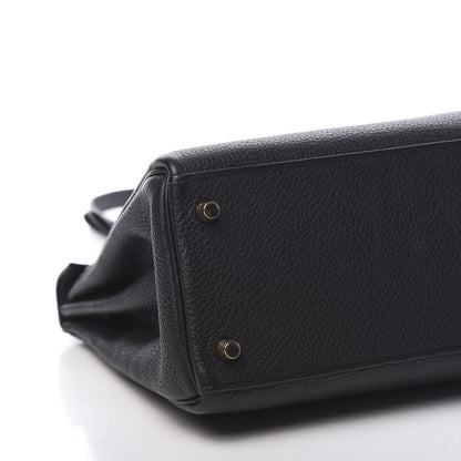 Hermes Togo Kelly Retourne 28 Black 8 of 9