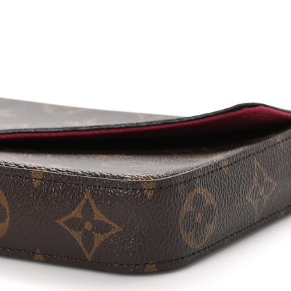 Louis Vuitton Monogram Pochette Felicie Chain Wallet Fuchsia 10 of 10