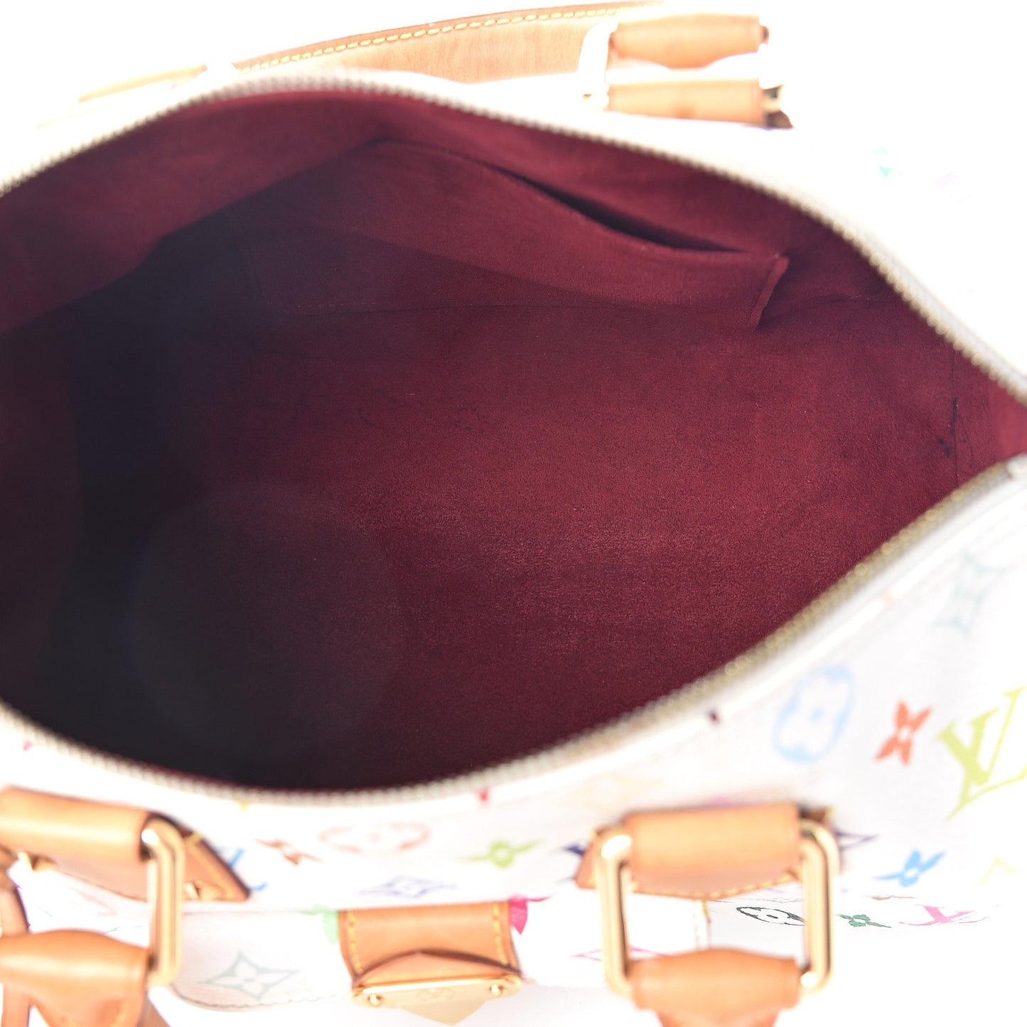 Monogram Multicolor Speedy 30 White