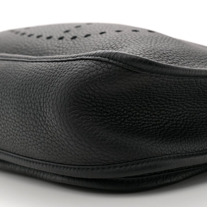 Hermes Taurillon Clemence EVELYNE III GM Black 10 of 11