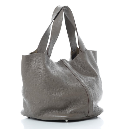 Hermes Taurillon Clemence Picotin Lock 26 GM Etain 3 of 15